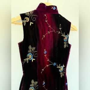 Hand Made Traditional Chinese Velvet Dress